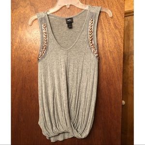 Daytrip Front Twist Tank w/ Stones